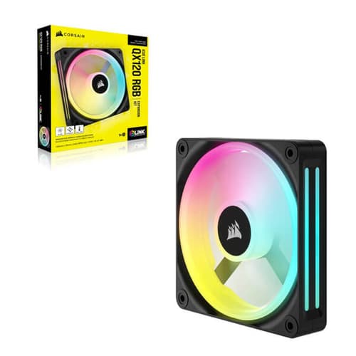 Corsair iCUE Link QX120 RGB 120mm PWM Cabinet Fan Expansion Kit (Single Pack)